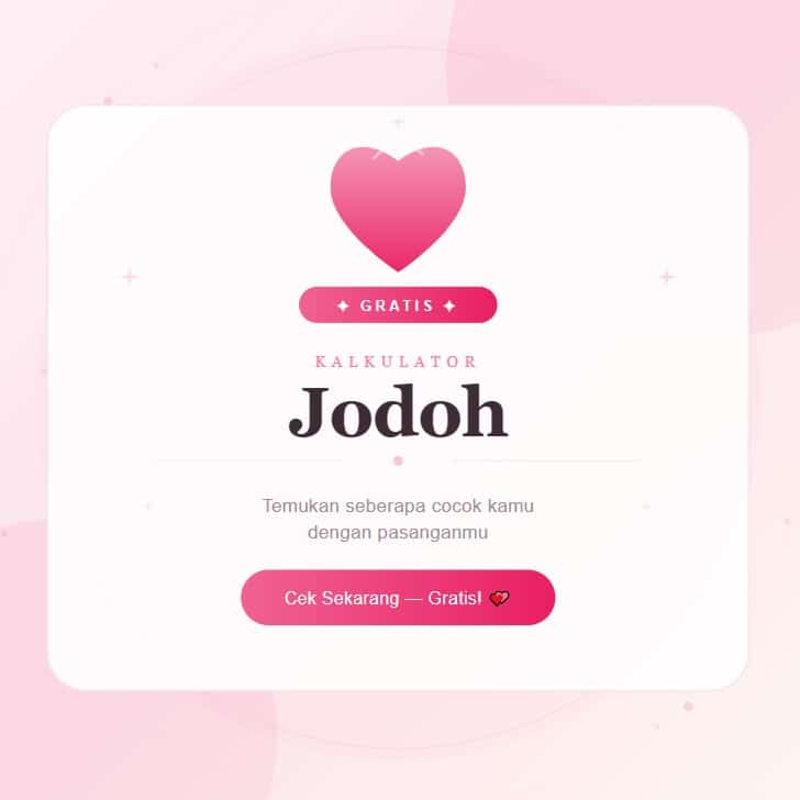 Kalkulator Jodoh
